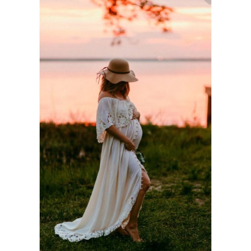 Fillyboo Cream Maxi Dress